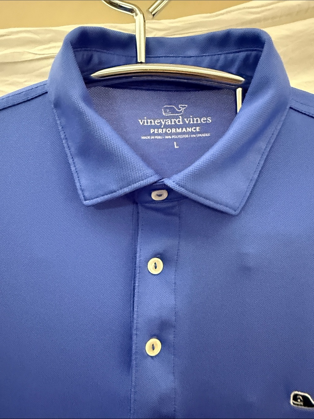 Vineyard Vines Men’s Blue Performance Polo - Picture 3 of 5